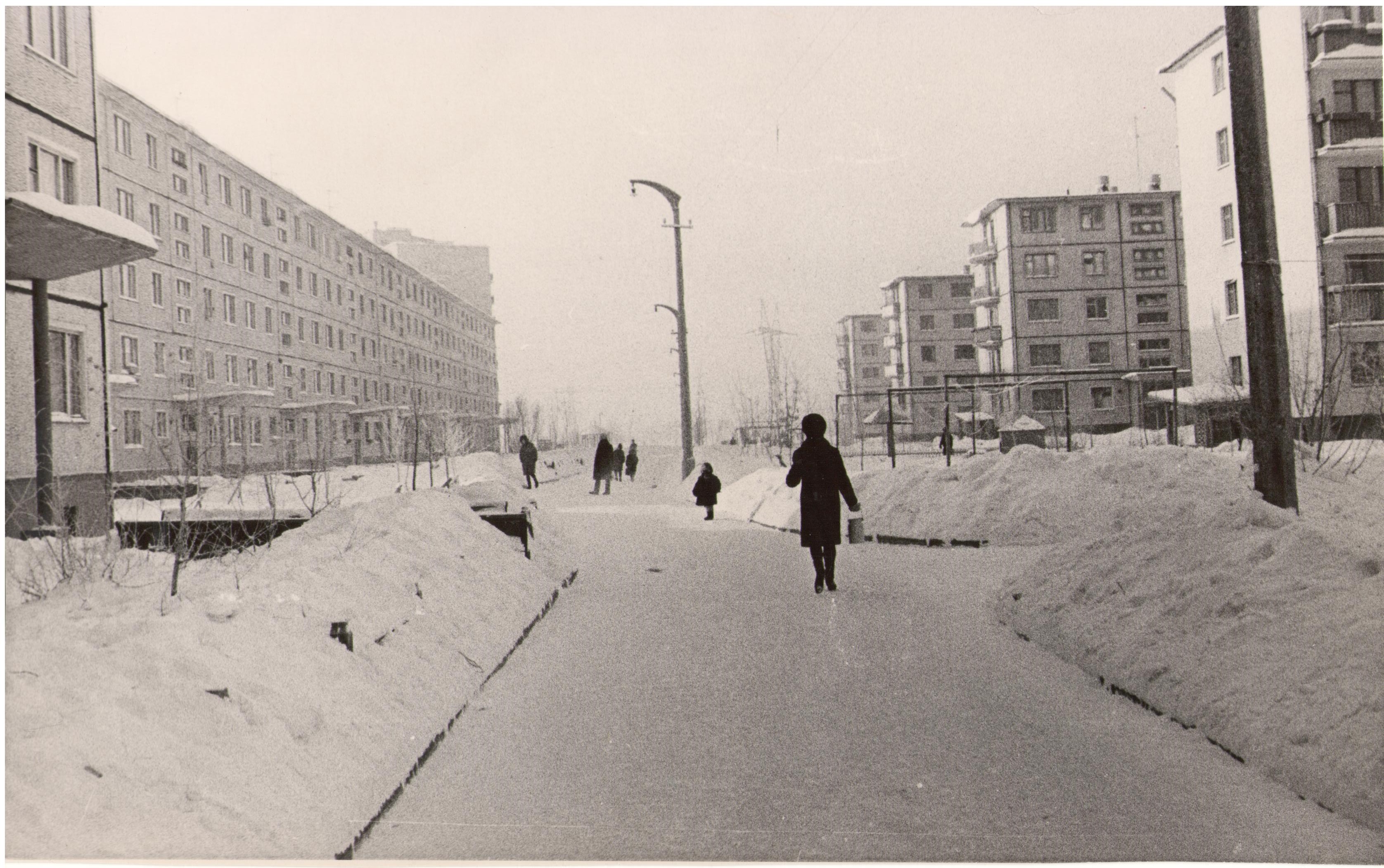 Первые дома на улице Комсомольской 1964 год